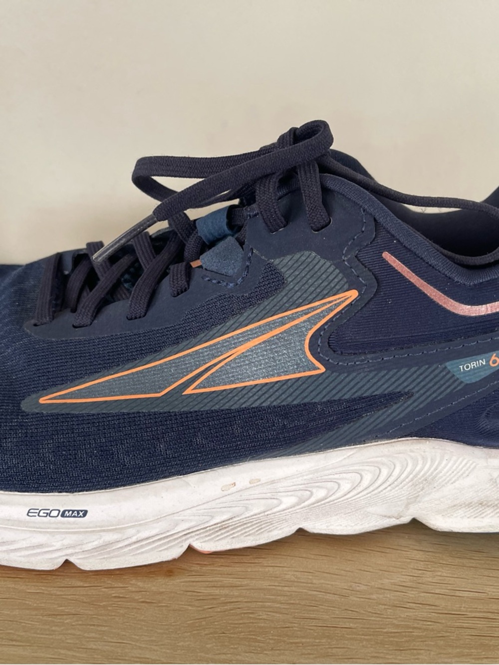 Altra "Torin 6" Womens Size 7 US Navy Blue Orange Running Shoes Sneakers 38 EU